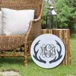 5009-08 Antlers with Monogram