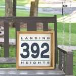 5057-08 House Number Modern Split