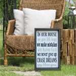 5120 - Family Rules Larger solid framed (14"x24") +$25.00