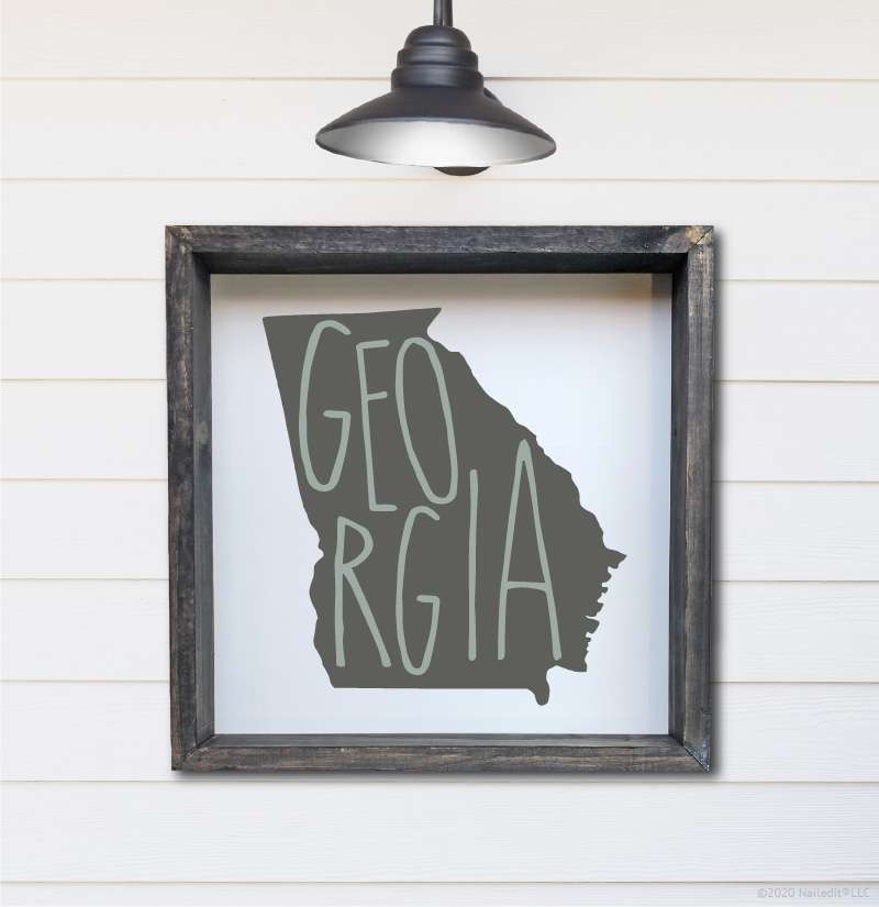8091 Georgia State w/ Words