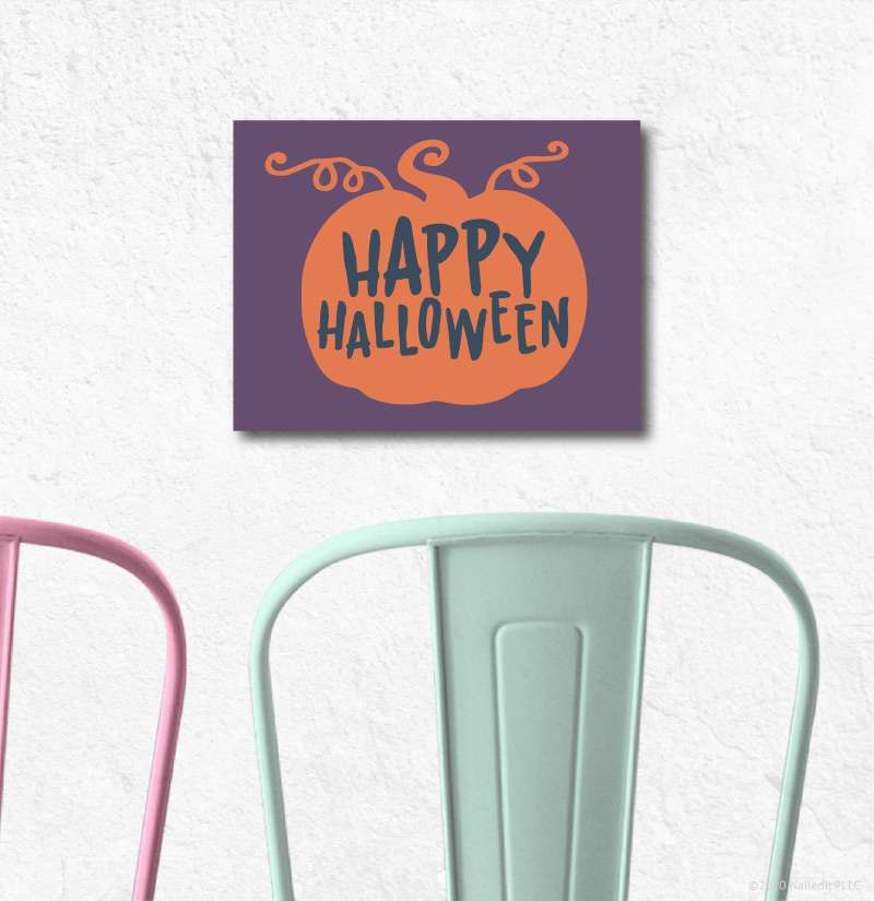 6091 Happy Halloween Pumpkin