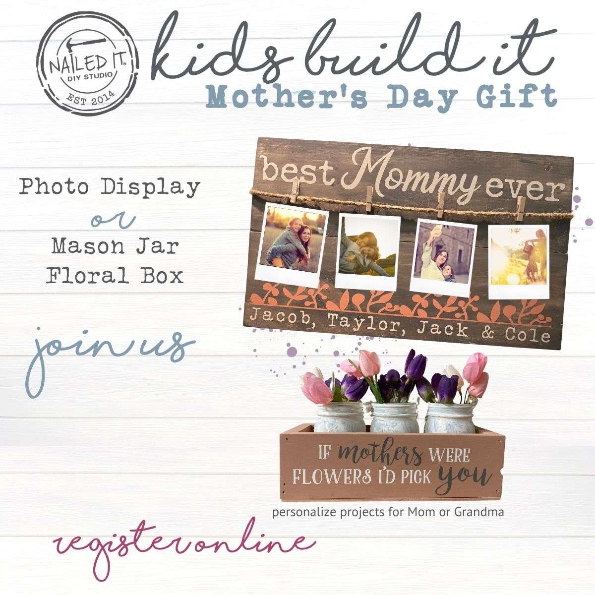 KIDS BUILD IT WORKSHOP | MOTHER'S DAY WORKSHOP