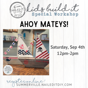 KIDS BUILD IT WORKSHOP | SAIL BOATS