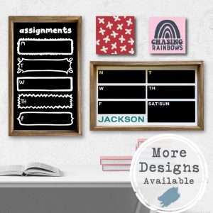Kids Build It | Chalkboard Planner