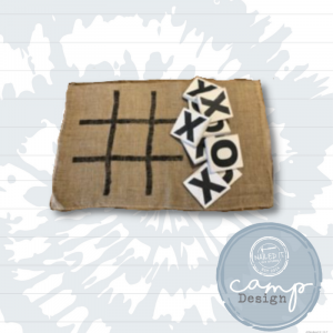 CP109-Burlap Bag Tic-Tac-Toe